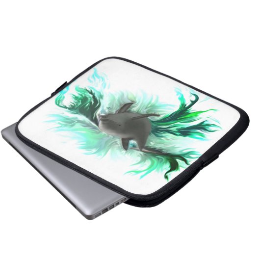 Dolphin Baby Laptopschutzhülle (Vorne Knopf)