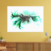 Dolphin Baby Leinwanddruck (Insitu (Wohnzimmer))