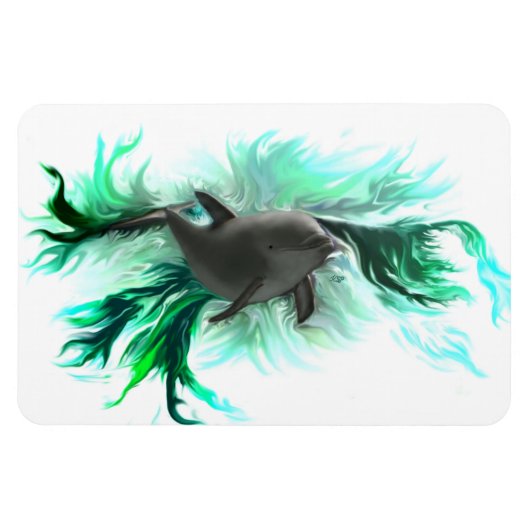 Dolphin Baby Magnet (Horizontal)