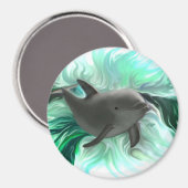 Dolphin Baby Magnet (Vorderseite/Rückseite)