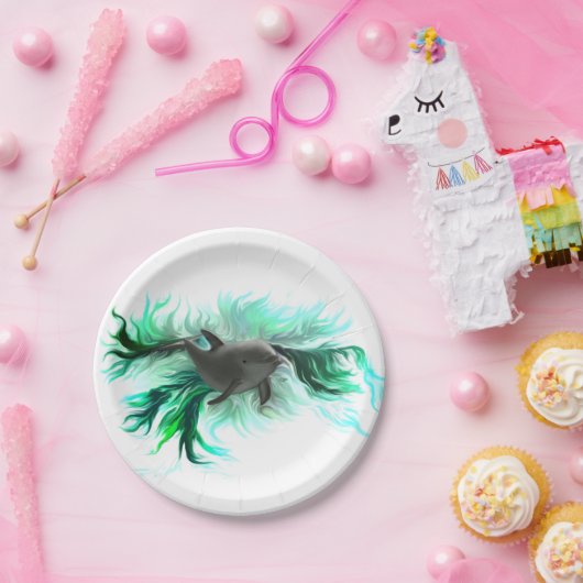 Dolphin Baby Pappteller (Party)