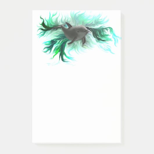 Dolphin Baby Post-it Klebezettel (Vorderseite)