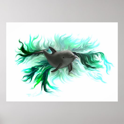 Dolphin Baby Poster (Vorne)