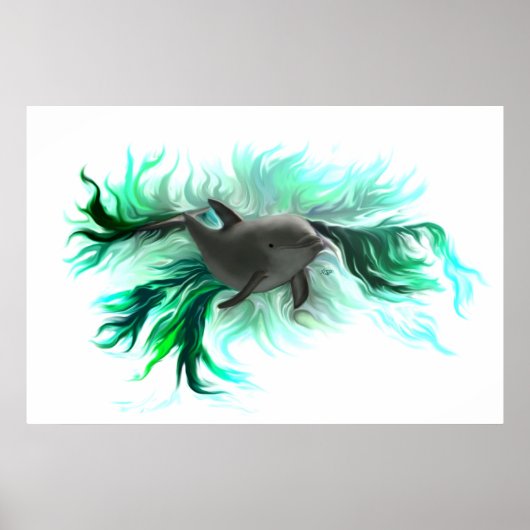 Dolphin Baby Poster (Vorne)