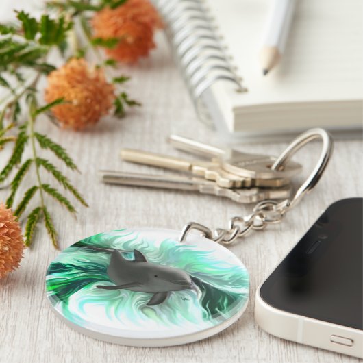 Dolphin Baby Schlüsselanhänger (Vorderseite rechts)