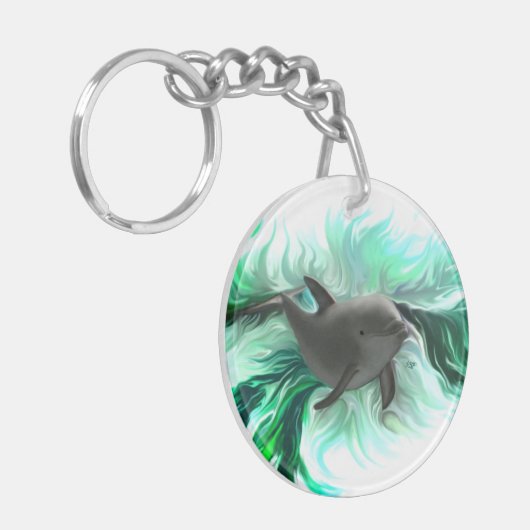Dolphin Baby Schlüsselanhänger (Vorderseite links)