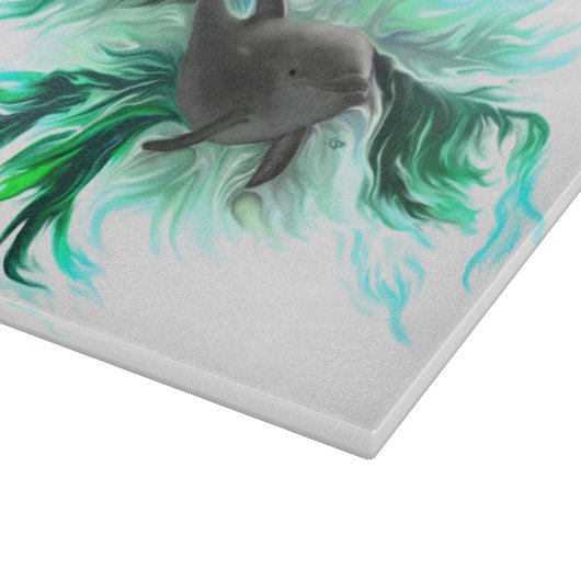 Dolphin Baby Schneidebrett (Ecke)