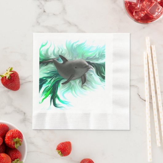 Dolphin Baby Serviette (Beispiel)