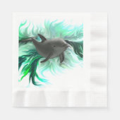 Dolphin Baby Serviette (Vorderseite)