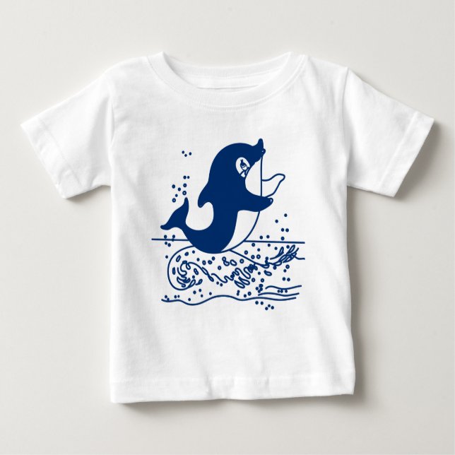 Dolphin Baby T-shirt (Vorderseite)