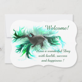 Dolphin Baby, Text hinzufügen Einladung