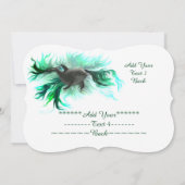 Dolphin Baby, Text hinzufügen Einladung (Rückseite)