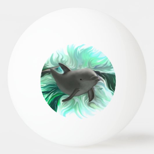 Dolphin Baby Tischtennisball (Vorderseite)
