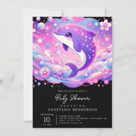 Dolphin-Babydusche Einladung