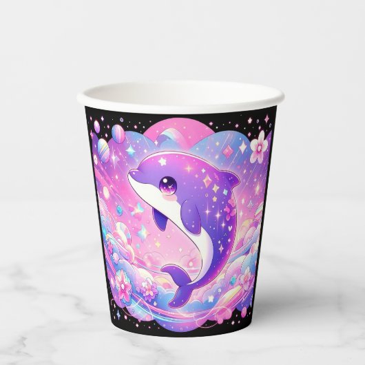 Dolphin-Babydusche Pappbecher (Vorderseite)