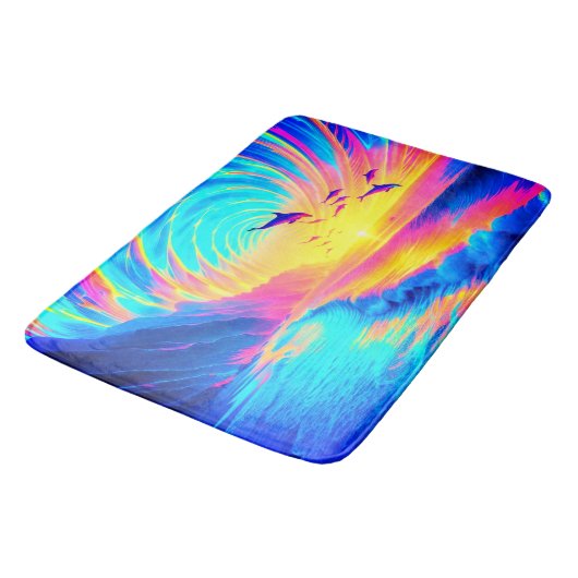 Dolphin Badematte (Schrägansicht)