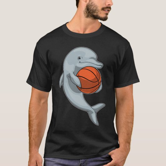 Dolphin Basketball-Spieler Basketball T-Shirt (Vorderseite)