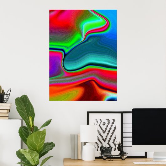 Dolphin Bay Print Poster (Heimbüro)