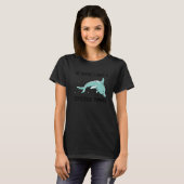 dolphin be gentle i have a sensitive tummy retro T-Shirt (Vorne ganz)