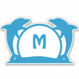 Dolphin Beach Front Mailbox Adressenaufkleber Aufkleber