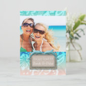 Dolphin Beach Grad Luau Party Ankündigung Foto (Stehend Vorderseite)