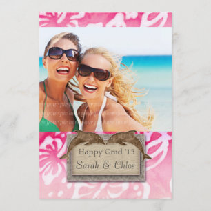 Dolphin Beach Grad Luau Party Ankündigung Foto