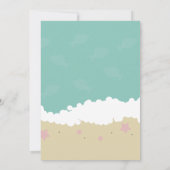 Dolphin Beach Ocean Baby Shower Einladung (Rückseite)