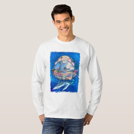 Dolphin Beach Paradise Long Sleeve Shirt (Vorne ganz)