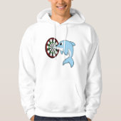 Dolphin bei Dartboard Hoodie (Vorderseite)