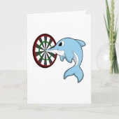 Dolphin bei Dartboard Karte (Vorderseite)