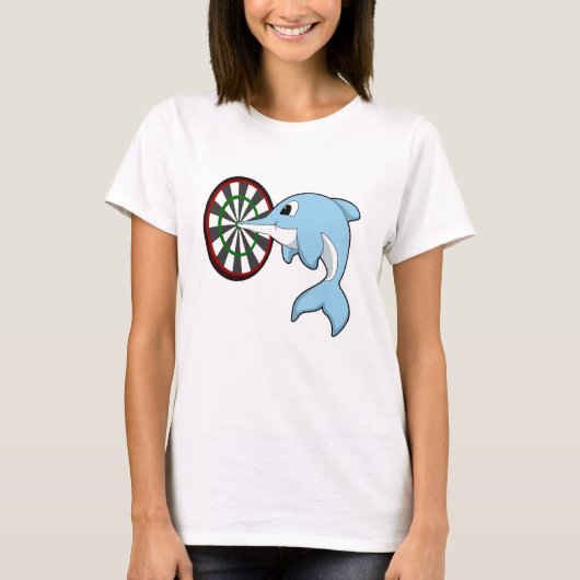 Dolphin bei Dartboard T-Shirt (Vorderseite)