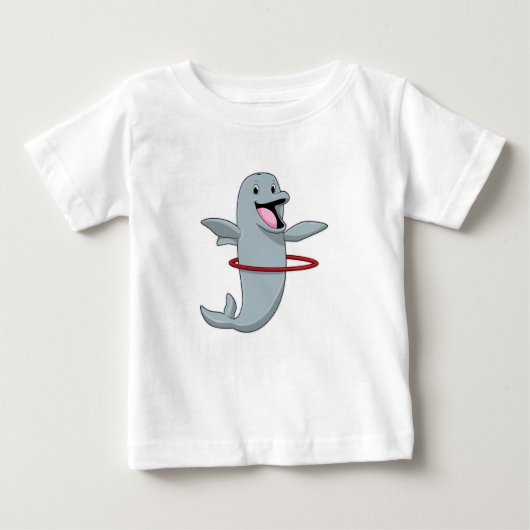 Dolphin beim Ausdauertraining mit Reifen der Fitne Baby T-shirt (Vorderseite)