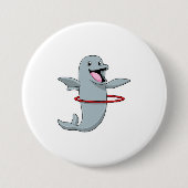 Dolphin beim Ausdauertraining mit Reifen der Fitne Button (Vorderseite)