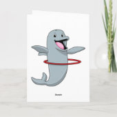 Dolphin beim Ausdauertraining mit Reifen der Fitne Karte (Rückseite)