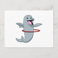 Dolphin beim Ausdauertraining mit Reifen der Fitne