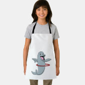 Dolphin beim Ausdauertraining mit Reifen der Fitne Schürze (Insitu)