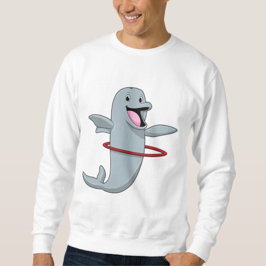 Dolphin beim Ausdauertraining mit Reifen der Fitne Sweatshirt (Vorderseite)