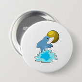 Dolphin beim Baden mit dem Mond Button (Vorne & Hinten)