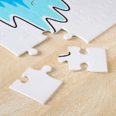 Dolphin beim Baden mit dem Mond Puzzle (Seite)