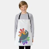 Dolphin beim Baden mit Schwimmbrille Schürze (Getragen)