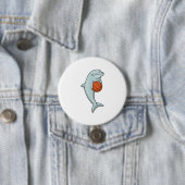 Dolphin beim Basketball-Sport Button (Beispiel)
