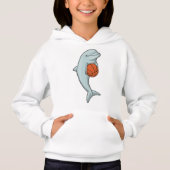 Dolphin beim Basketball-Sport Hoodie (Vorderseite)