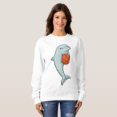 Dolphin beim Basketball-Sport Sweatshirt (Vorne ganz)