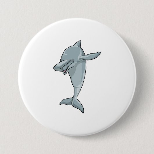 Dolphin beim Hip Hop Dance Dab Button (Vorderseite)