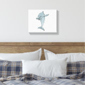 Dolphin beim Hip Hop Dance Dab Leinwanddruck (Insitu (Schlafzimmer))