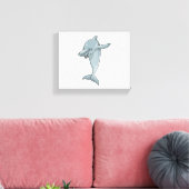 Dolphin beim Hip Hop Dance Dab Leinwanddruck (Insitu (Wohnzimmer))