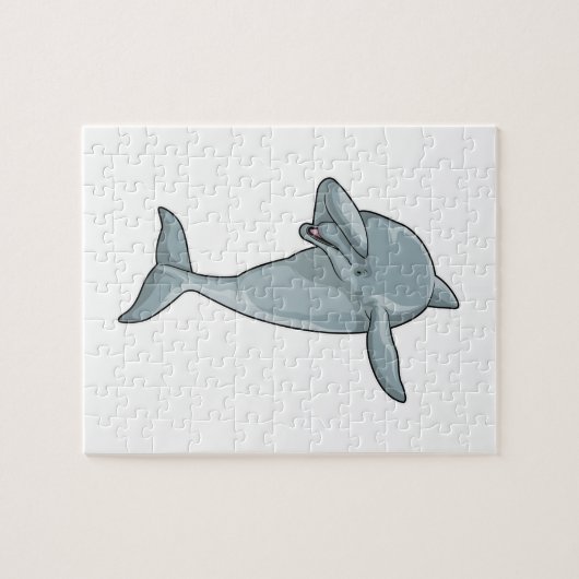 Dolphin beim Hip Hop Dance Dab Puzzle (Horizontal)