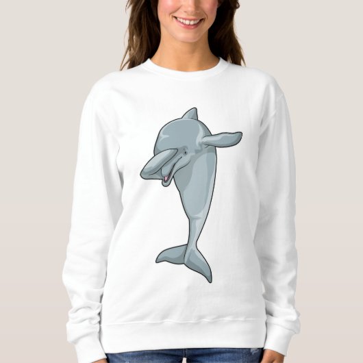 Dolphin beim Hip Hop Dance Dab Sweatshirt (Vorderseite)