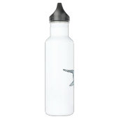 Dolphin beim Schwimmen Edelstahlflasche (Links)