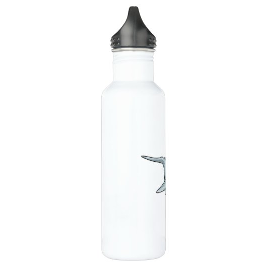 Dolphin beim Schwimmen Edelstahlflasche (Links)